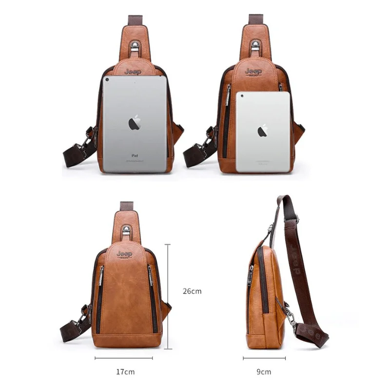 Bolsa Masculina Transversal Estilo Mensageiro Jeep Buluo® - Image 8