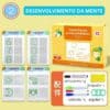 Caderno Educacional Reutilizável Para Praticar Escrita, Controlar a Caneta e Desenvolver a Mente