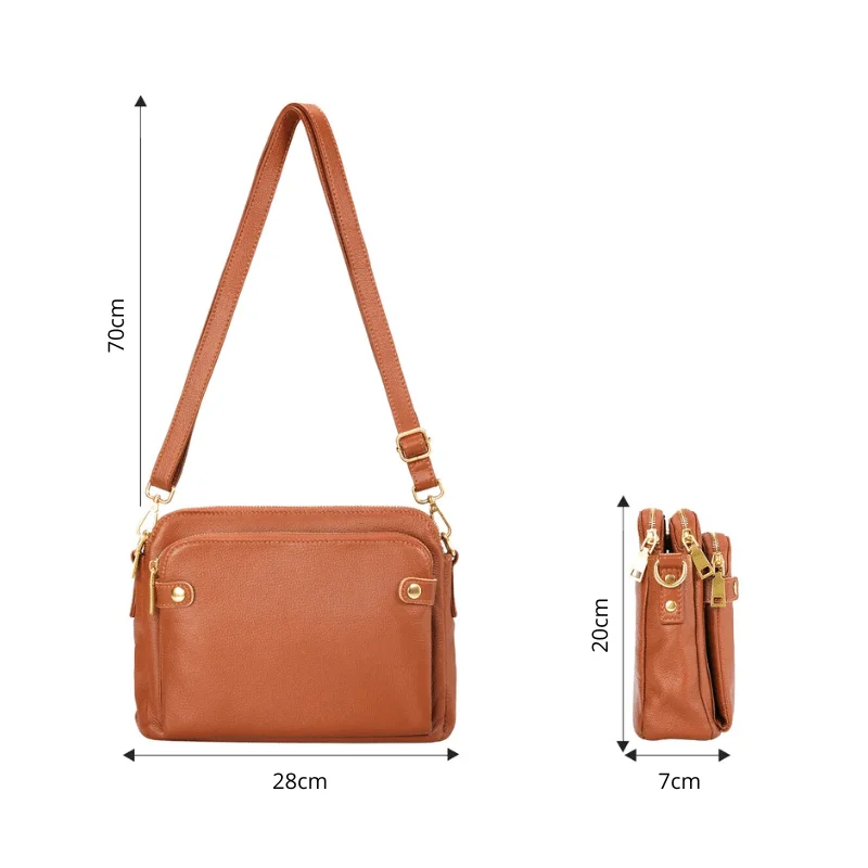 Bolsa de Ombro Estilo Carteira em Couro Feminina | minooy® - Image 13